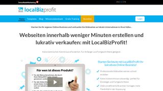 
                            11. LocalBizProfit: Webseiten einfach erstellen & lukrativ verkaufen