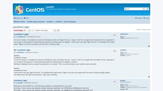 
                            5. Localhost Login - CentOS