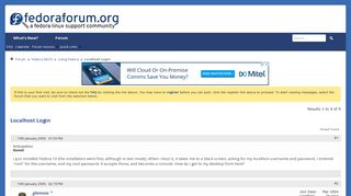 
                            10. Localhost Login - FedoraForum.org