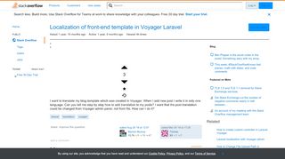 
                            6. Localization of front-end template in Voyager Laravel - Stack Overflow