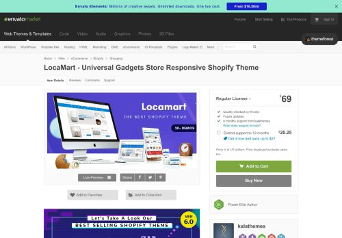 
                            10. LocaMart - Universal Supermarket Shopify Theme for Digital Gadgets ...