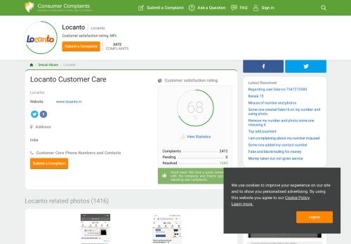 
                            13. Locanto Customer Care, Complaints and Reviews