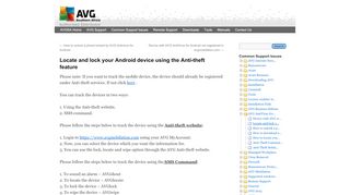 
                            5. Locate and lock your Android device using the Anti-theft feature - AVG ...