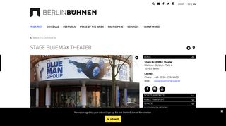 
                            6. Location – Stage BLUEMAX Theater – Berlin Bühnen