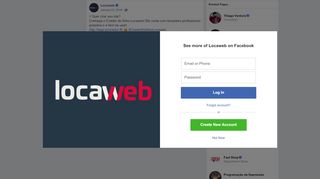 
                            12. Locaweb - // Quer criar seu site? Conheça o Criador de... | Facebook