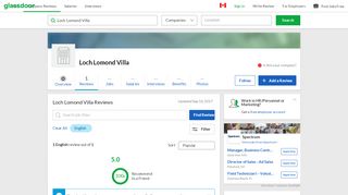 
                            12. Loch Lomond Villa Reviews | Glassdoor.ca