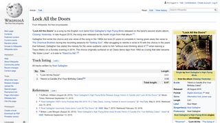 
                            10. Lock All the Doors - Wikipedia