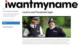 
                            3. Lock-in and Facebook login - IWantMyName