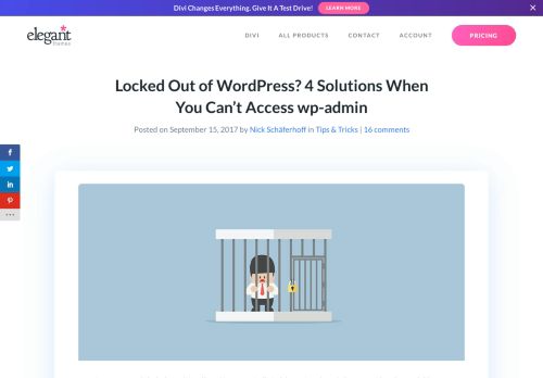 
                            7. Locked Out of WordPress? 4 Solutions When You Can't Access wp ...