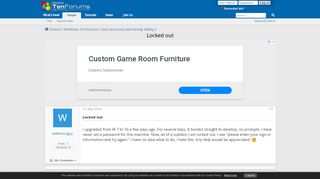 
                            2. Locked out - Windows 10 Forums
