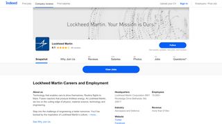 
                            7. Lockheed Martin Careers and Employment | Indeed.co.uk