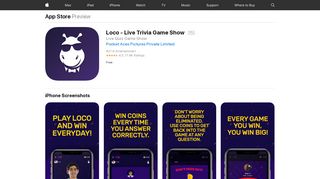 
                            6. Loco - Live Trivia Game Show on the App Store - iTunes - Apple