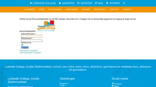 
                            4. Lodewijk College - Login - Zsc