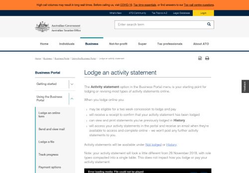 
                            4. Lodge an activity statement | Australian Taxation Office