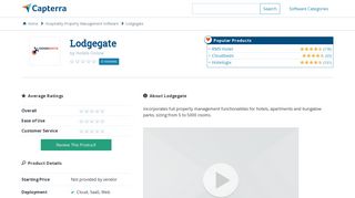 
                            11. Lodgegate Reviews and Pricing - 2019 - Capterra