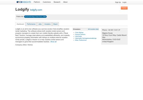 
                            8. Lodgify - CB Insights