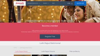 
                            8. Lodhi Rajput Matrimonial - Matrimony - Lodhi Rajput Marriage