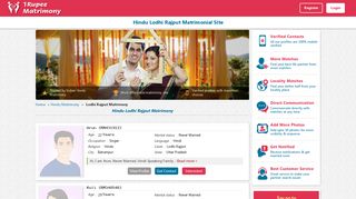 
                            12. Lodhi Rajput Matrimony, Marriage site for Brides and Grooms