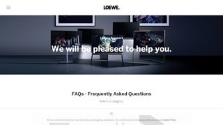 
                            2. Loewe Support - We will be pleased to help you