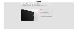 
                            5. LOEWE. Technical Customer Service Online