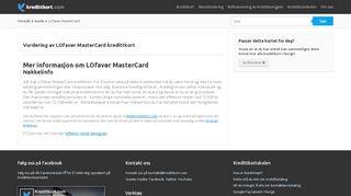 
                            8. LOfavør MasterCard kredittkort (Søk her) | Kredittkort.com