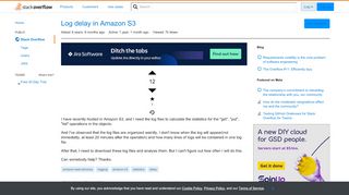 
                            9. Log delay in Amazon S3 - Stack Overflow