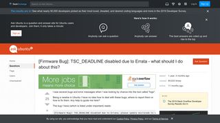 
                            9. log - [Firmware Bug]: TSC_DEADLINE disabled due to Errata - what ...