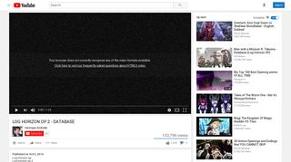 
                            8. LOG HORIZON OP 2 - DATABASE - YouTube