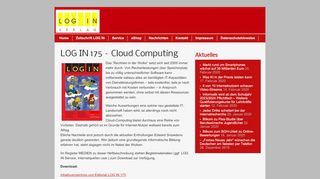 
                            3. LOG IN 175 - Cloud Computing - - LOG IN Verlag