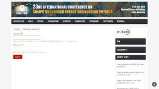 
                            7. Log in | 23rd International Conference on Computing in ... - CHEP 2018