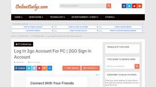 
                            6. Log In 2go Account For PC | 2GO Sign In AccountONLINE DAILYS