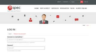 
                            4. Log In | A-SPEC - Digital Data Specifications