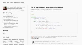 
                            7. Log in a WordPress user programmatically – WordPress, PHP, plugin ...