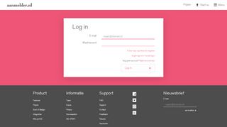 
                            7. Log in – aanmelder.nl
