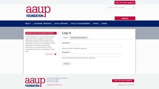 
                            5. Log in | AAUP Foundation