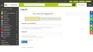 
                            1. Log in | Access Agriculture