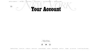 
                            10. Log In - Account | New York Magazine