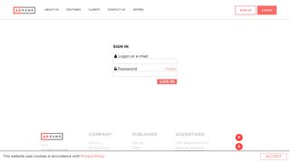 
                            1. Log in - Adpump Performance Network