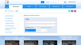 
                            12. Log In - AEP Ohio