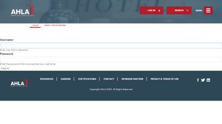 
                            2. Log in | AHLA