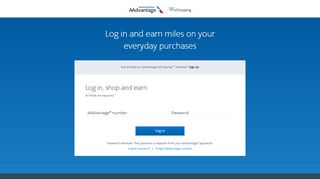 
                            13. Log In - American Airlines AAdvantage eShopping