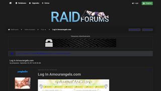 
                            3. Log In Amourangels.com | RaidForums