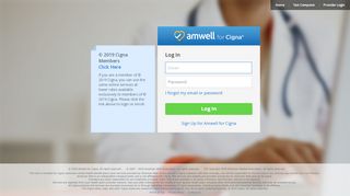 
                            9. Log In - Amwell for Cigna
