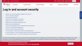 
                            2. Log in and account security | AJ Bell Youinvest
