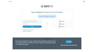 
                            11. Log in and apply for Insitepart söker terminalarbetare - Varbi