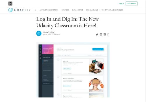 
                            4. Log In and Dig In: The New Udacity Classroom is Here! - Medium