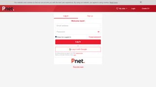 
                            9. Log in and register with PNet. Personalise your profile and add your CV.
