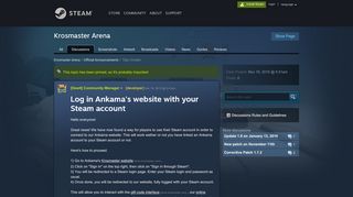 
                            8. Log in Ankama's website with your Steam account :: Krosmaster Arena ...