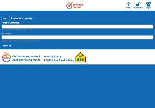 
                            10. Log in | Anywhere Teacher