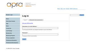 
                            8. Log in | APRA Canada